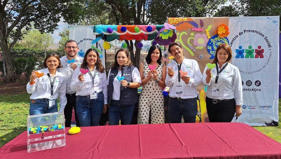 Liliana San Mart\u00edn Castillo durante el evento por el D\u00eda Mundial contra el Trabajo Infantil en la Casa de la Juventud de Quer\u00e9taro.