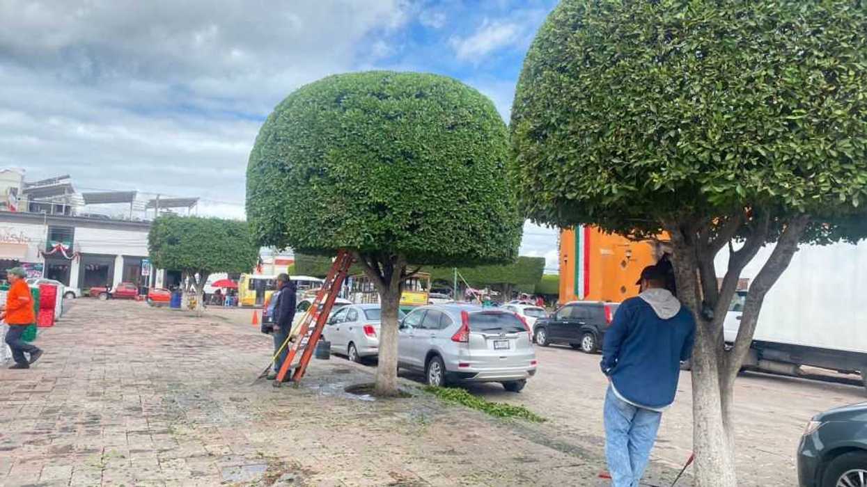 Limpieza para el Grito de Independencia en San Juan del Río.