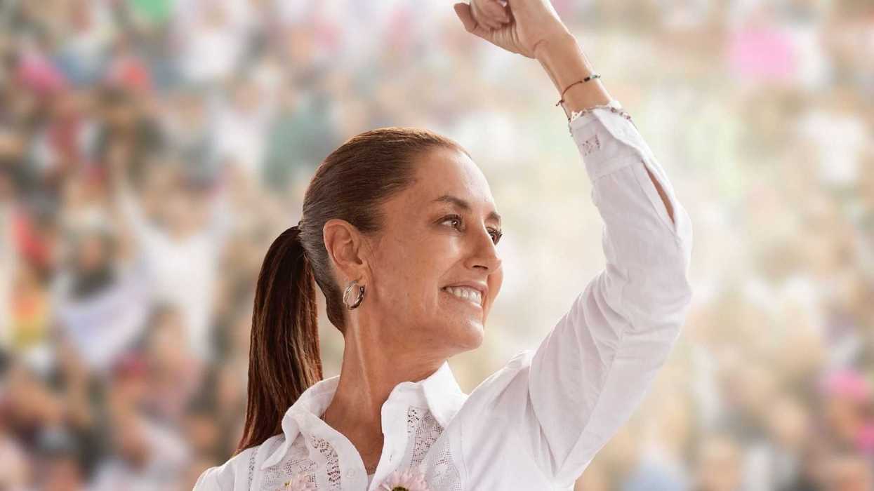 "Llegamos Todas", Sheinbaum Pardo será la primera mujer presidenta. Foto: Facebook.