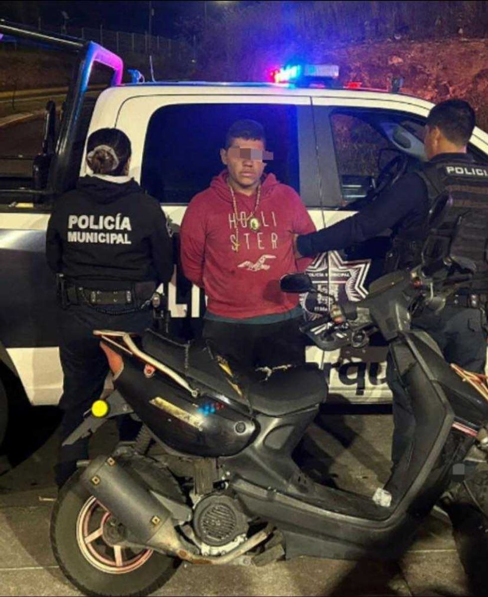 Lo sorprenden robando una motocicleta en Los Héroes; ya está detenido.