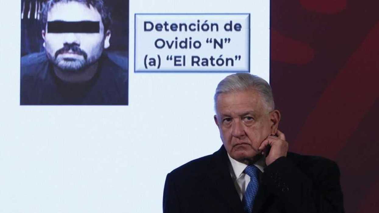 López Obrador niega intervención de EEUU en detención de hijo del Chapo. EFE/José Méndez.