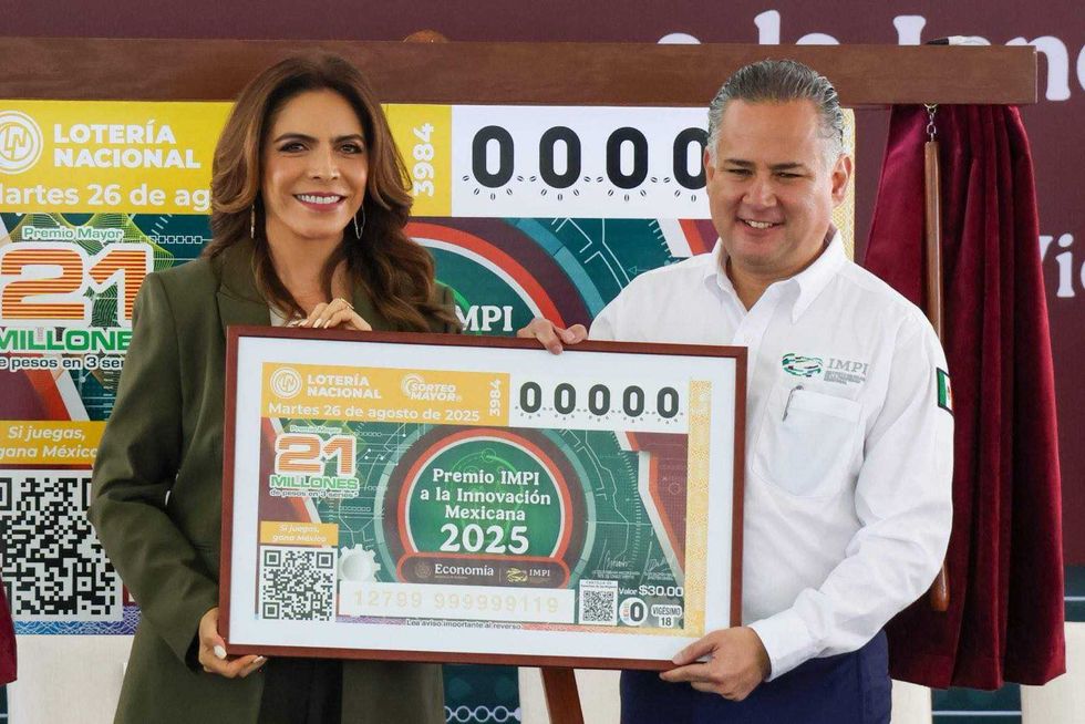 Lotería Nacional dedica billete al Premio IMPI a la Innovación 2025. Foto: Lotería Nacional.