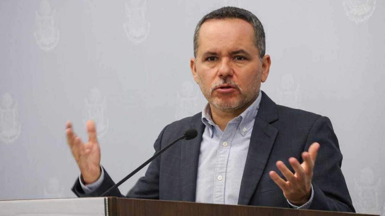 Luis Gerardo Ángeles Herrera, presidente de la Comisión de Planeación y Presupuesto, durante presentación del paquete fiscal 2026.