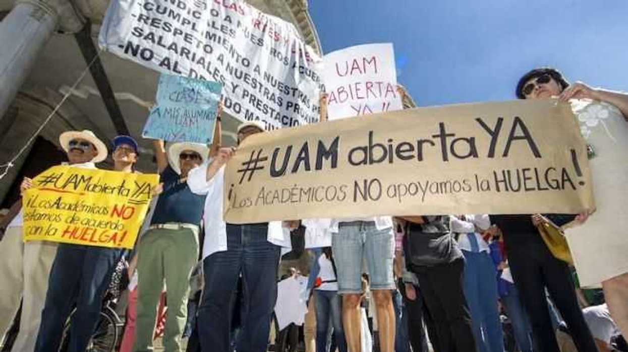 Maestros y alumnos de la UAM piden regreso a clases