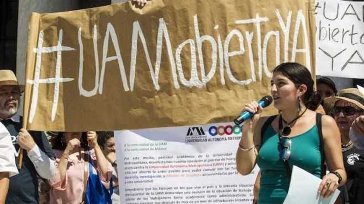 Maestros y alumnos de la UAM piden regreso a clases