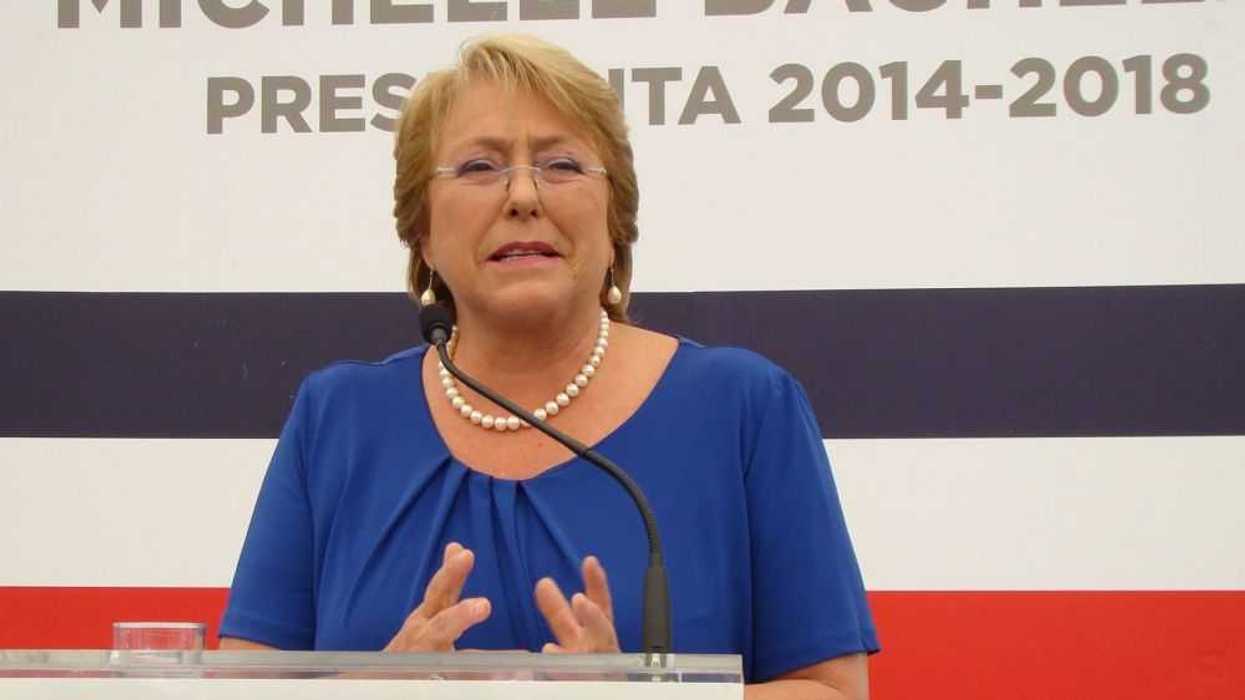 Mandataria Michelle Bachelet. NOTIMEX