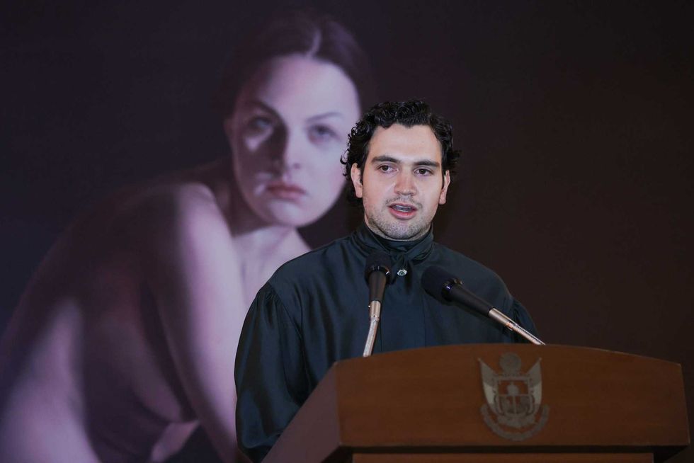 Manuel Lomel\u00ed inaugura "Lomelius: la Pintura Eterna" en el MAQRO con asistencia del gobernador Mauricio Kuri en Quer\u00e9taro
