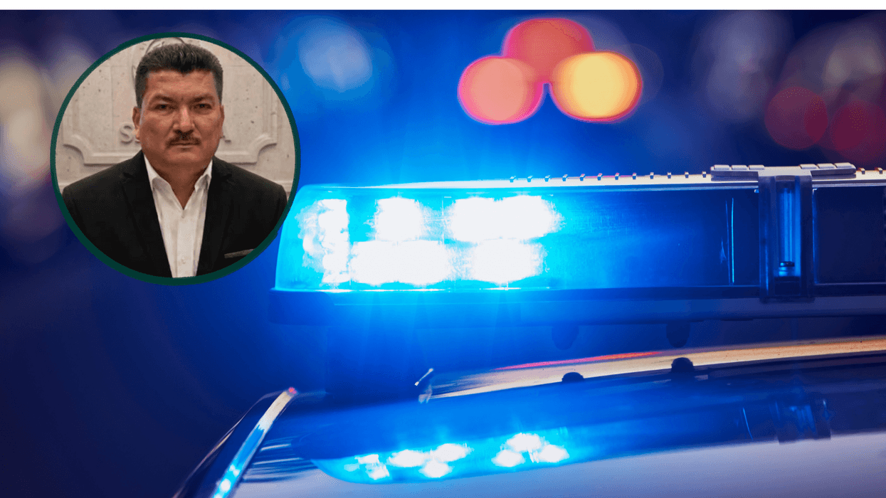 Marco Antonio Almanza Avilés, exjefe de la Policía de Investigación de Sinaloa, en una comparecencia ante medios de comunicación.