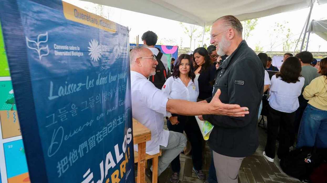 Marco Antonio Del Prete, titular de la SEDESU, durante el festival por el Día Mundial del Medio Ambiente en Querétaro.