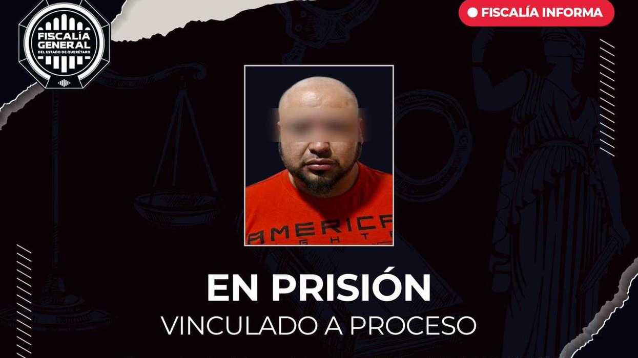 Marco Antonio N, persona detenida y vinculada a proceso por daños dolosos en el municipio de Cadereyta de Montes.