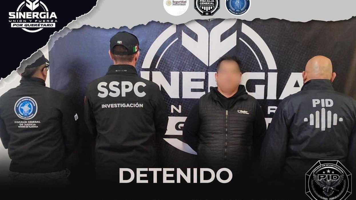 Mario “N” permanece bajo custodia de autoridades tras su detención en Querétaro por una orden de aprehensión emitida en Tlaxcala.