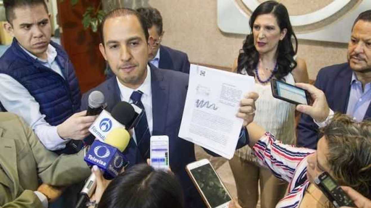 Marko Cortés habló con medios de comunicación