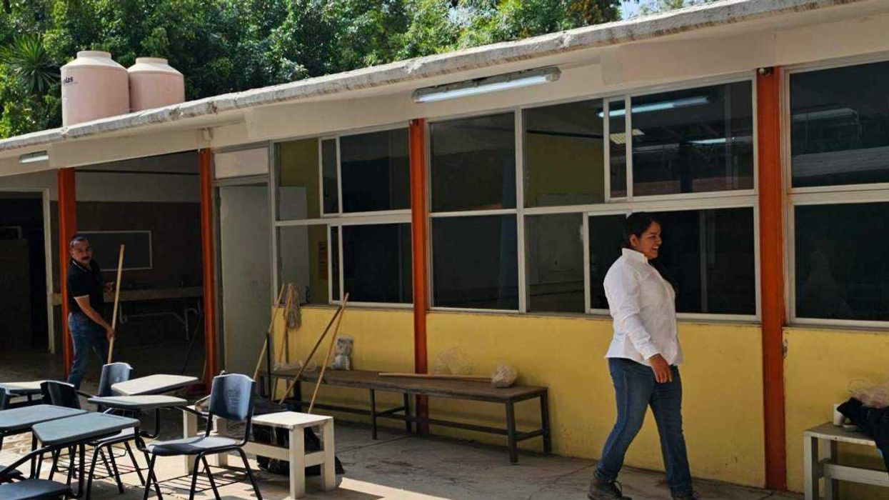 Martha Elena Soto Obregón, secretaria de Educación de Querétaro, detalla las afectaciones mínimas en planteles educativos tras las recientes lluvias en el estado. Foto: Ilustrativa/ USEBEQ.