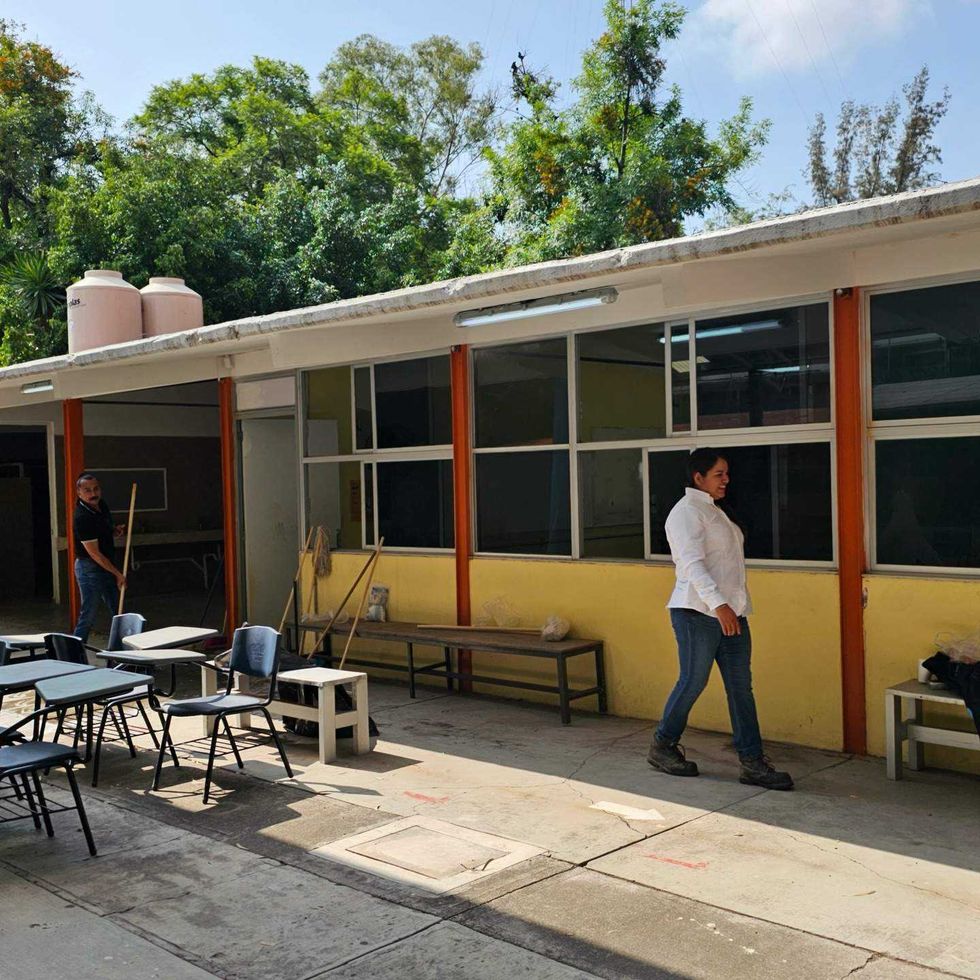 Martha Elena Soto Obregón, secretaria de Educación de Querétaro, detalla las afectaciones mínimas en planteles educativos tras las recientes lluvias en el estado. Foto: Ilustrativa/ USEBEQ.