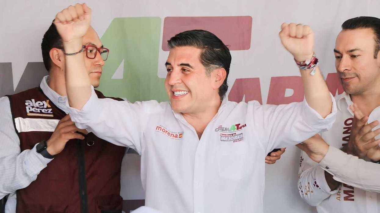Martín Arango, presidente del PAN en Querétaro, durante declaraciones sobre Chema Tapia y la candidatura de Morena rumbo a las elecciones de gubernatura en 2027