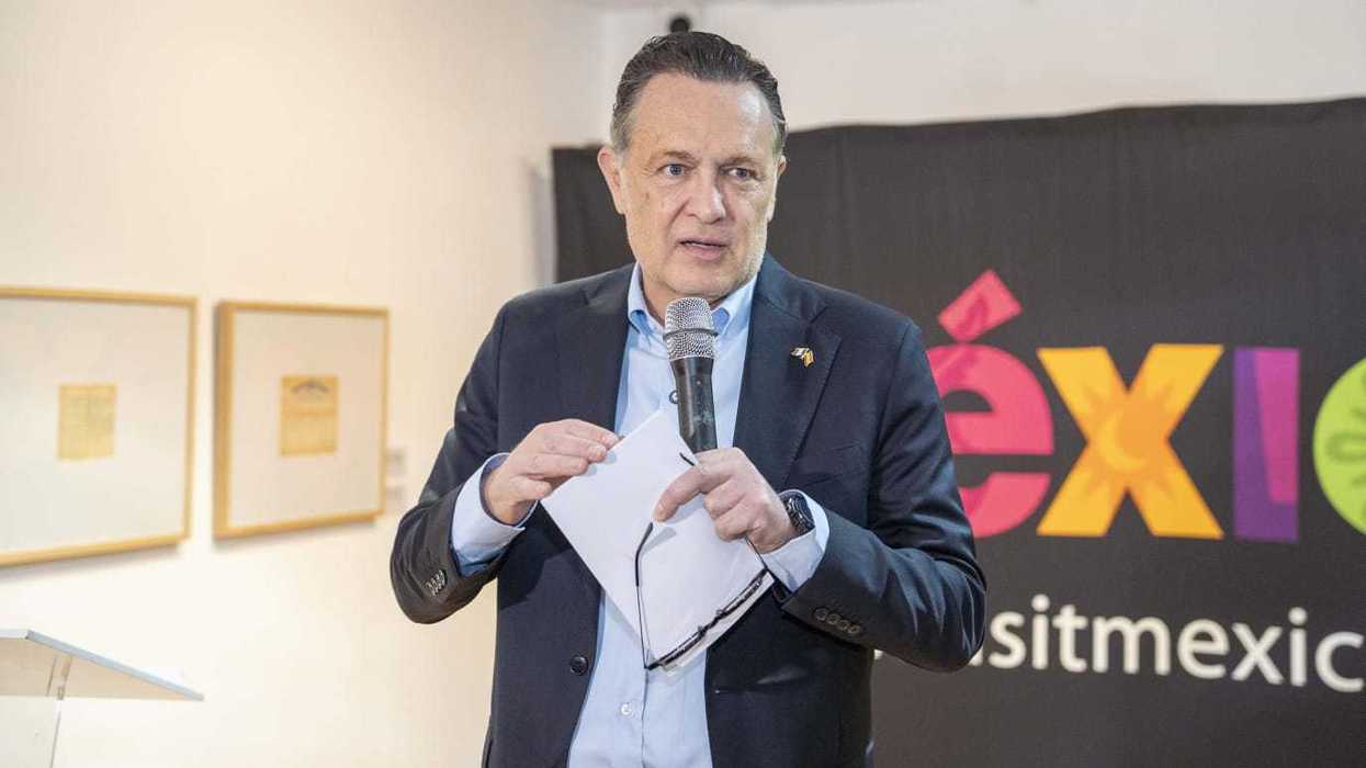 Mauricio Kuri González durante ceremonia Premios Gastrolab 2026 en Centro Cultural México Madrid España