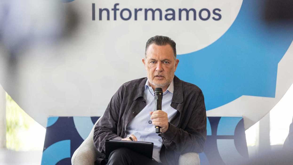 Mauricio Kuri González durante la conferencia Contigo Informamos en Querétaro.