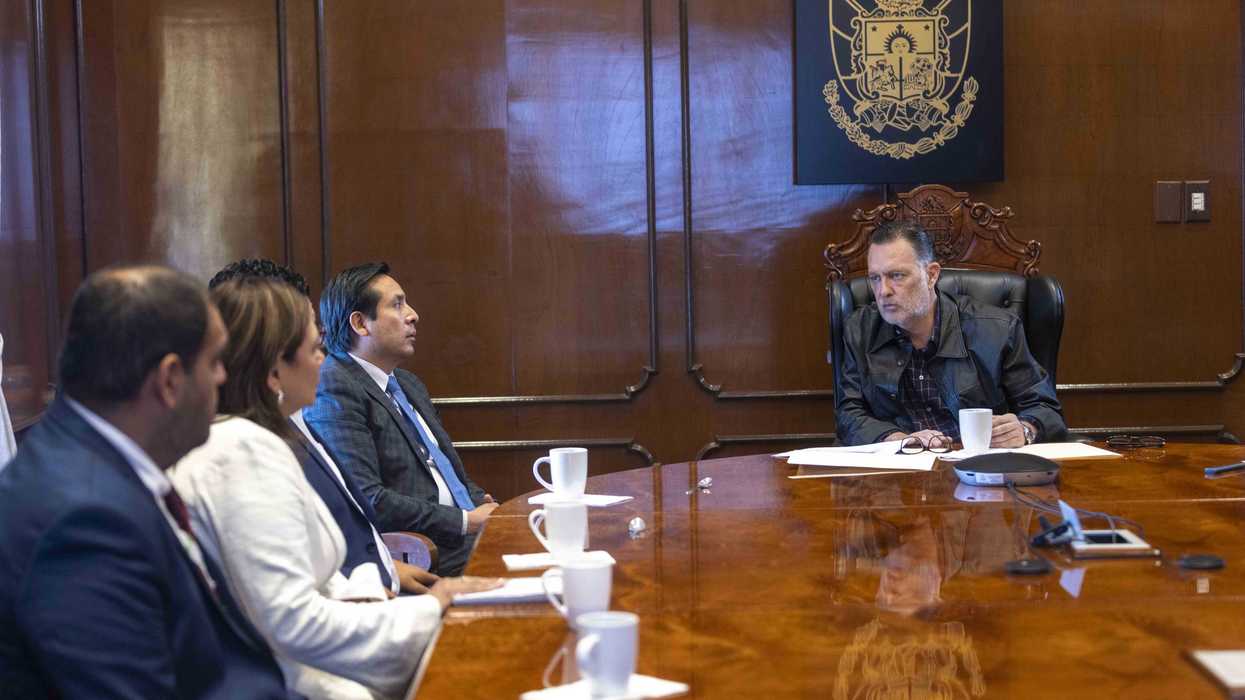 Mauricio Kuri González reunido con Gilberto Cuautle Rosales en Palacio de Gobierno por fallas eléctricas en Querétaro