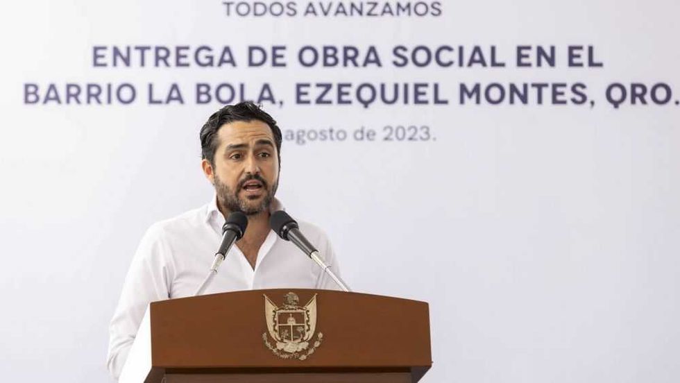 Mauricio Kuri inauguró mejoramientos viales y urbanos en Ezequiel Montes.