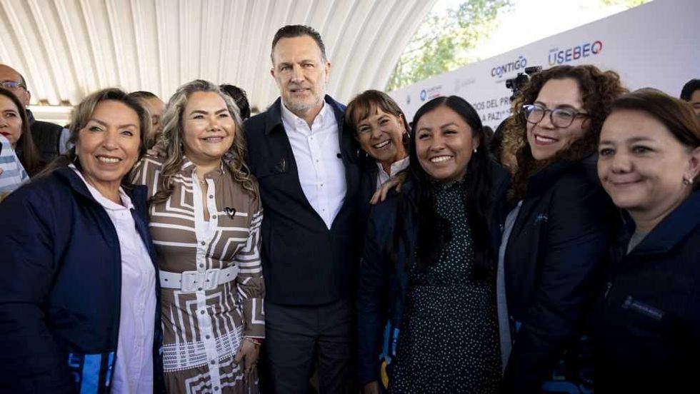 Mauricio Kuri presenta los resultados del programa “¡En sus Marcas, Listos por la Paz!”.