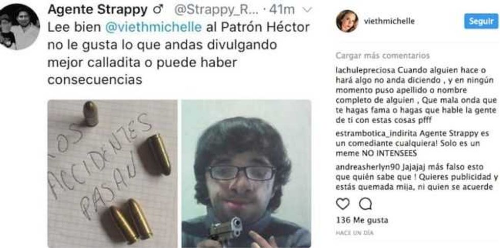 michelle vieth denuncia amenaza muerte 1