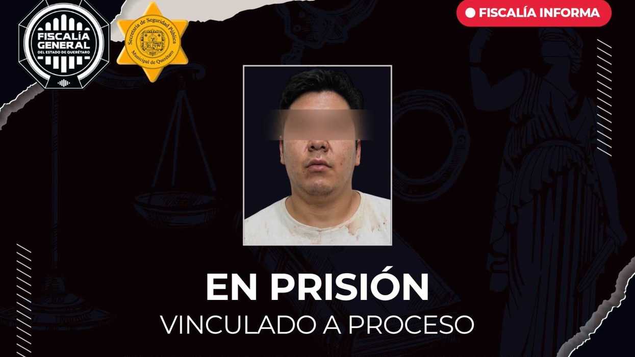 Misael “N” aparece en una ficha de la Fiscalía de Querétaro que informa su vinculación a proceso y prisión preventiva.