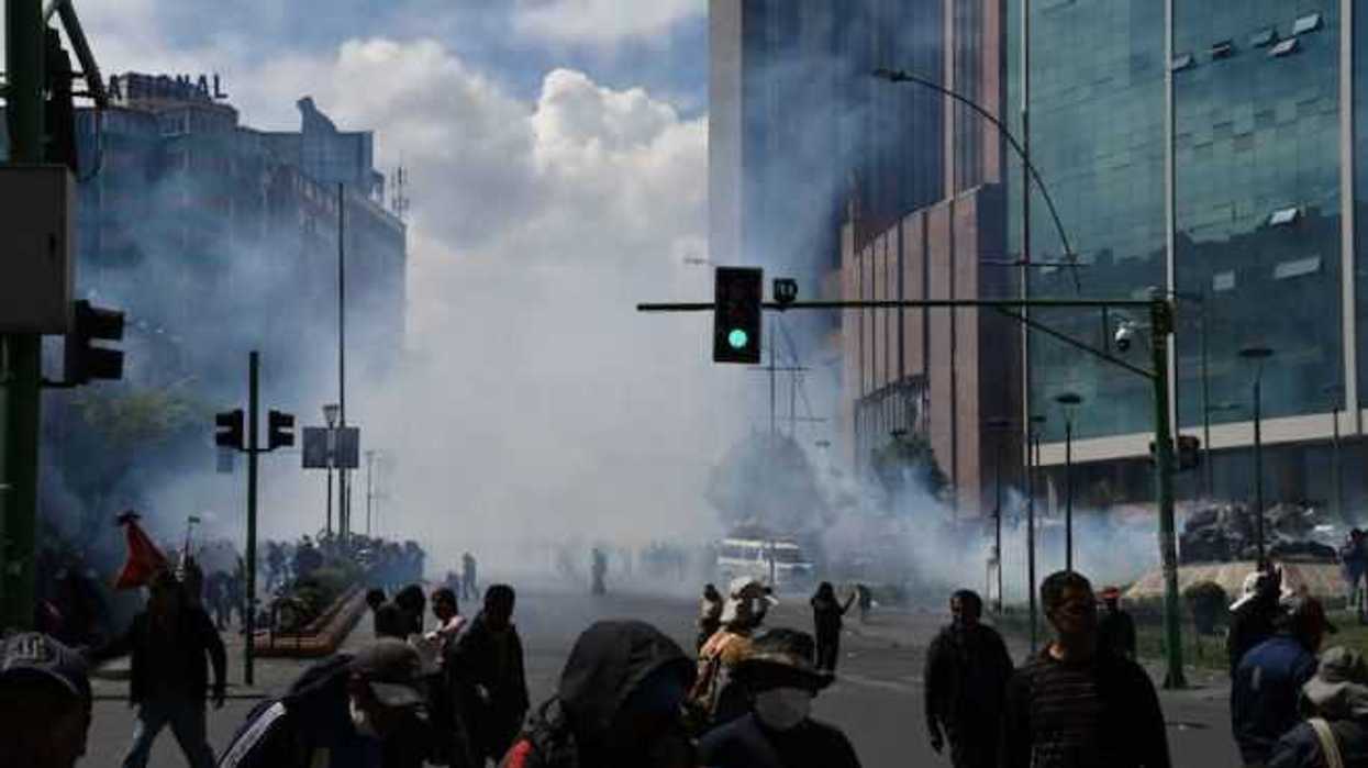 Movilización en Bolivia