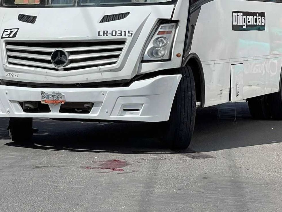 mujer atropellada transporte