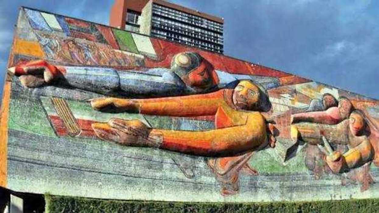 Mural de Ciudad Universitaria de la UNAM, obra del muralismo mexicano que será restaurada