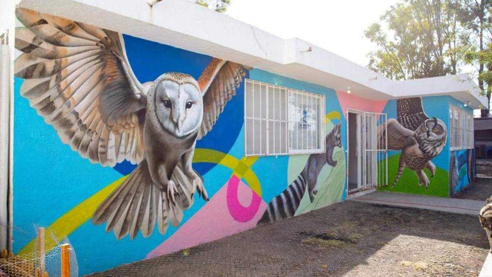 Mural de protección animal inaugurado en instalaciones de la Dirección de Cuidado Animal en San Juan del Río.