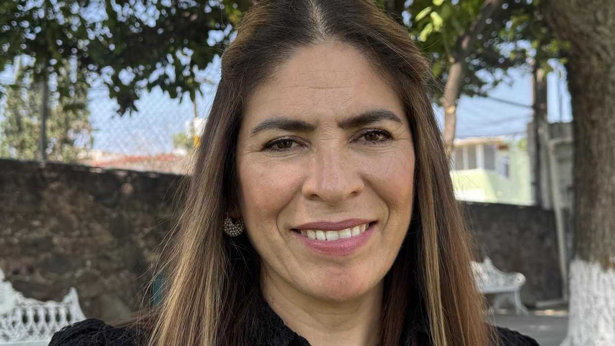 Nelly Martínez Trejo, titular del Órgano Interno de Control de San Juan del Río, durante entrevista con medios.