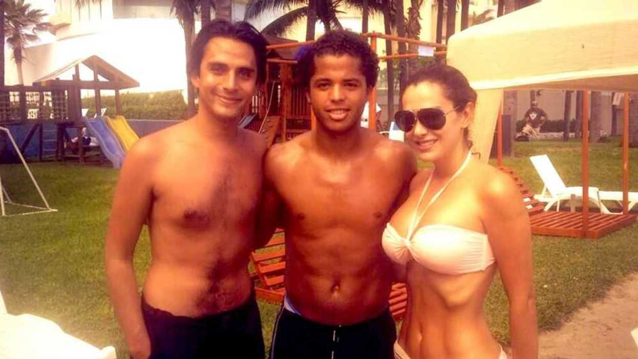 Ninel Conde publicó una fotografía en la que aparece con su amigo Giovani dos Santos. AGENCIA MEXICO