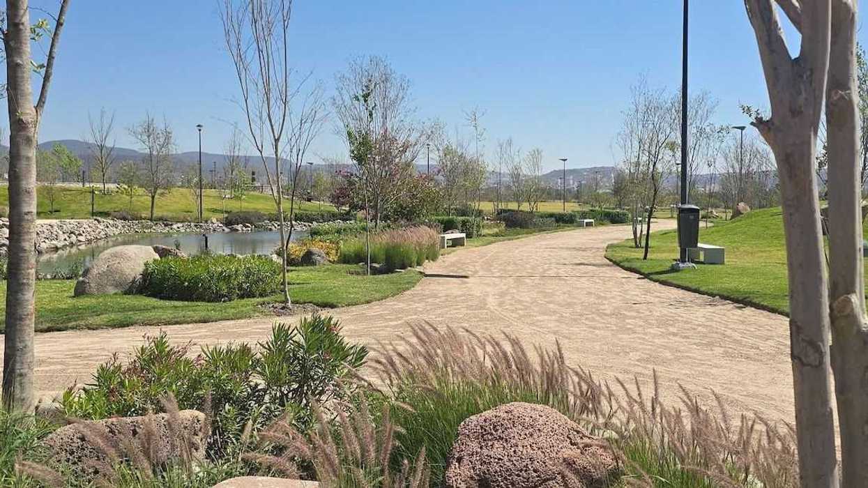 Niños participan en taller de educación ambiental en el parque La Queretana, Querétaro, durante celebración del Día Mundial del Agua