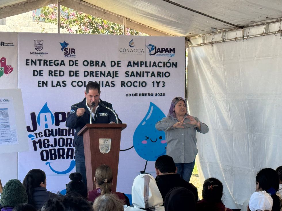 Obra de drenaje sanitario en colonias Los Roc\u00edos 1 y 3 de San Juan del R\u00edo con inversi\u00f3n de 5.75 millones