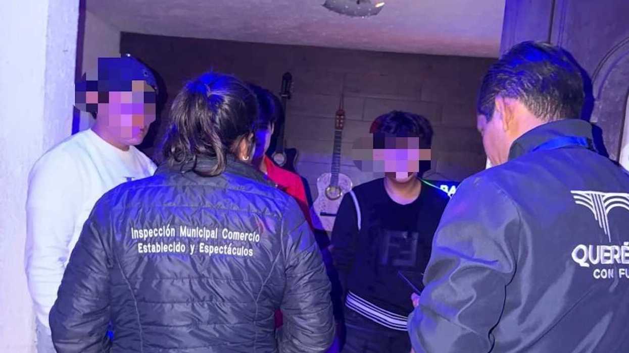 Operativo conjunto de inspección y seguridad pública municipal suspende fiesta clandestina con menores en Querétaro capital