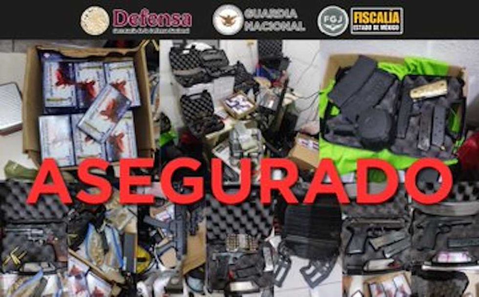 Operativo de Fiscal\u00eda Edomex, SEDENA y Guardia Nacional en cateo de predio en Tec\u00e1mac con detenci\u00f3n de nueve personas y aseguramiento de armas