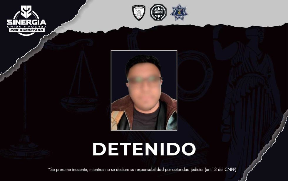 Operativo de Fiscal\u00eda Quer\u00e9taro cumple orden de aprehensi\u00f3n por violencia contra mujer en San Juan del R\u00edo