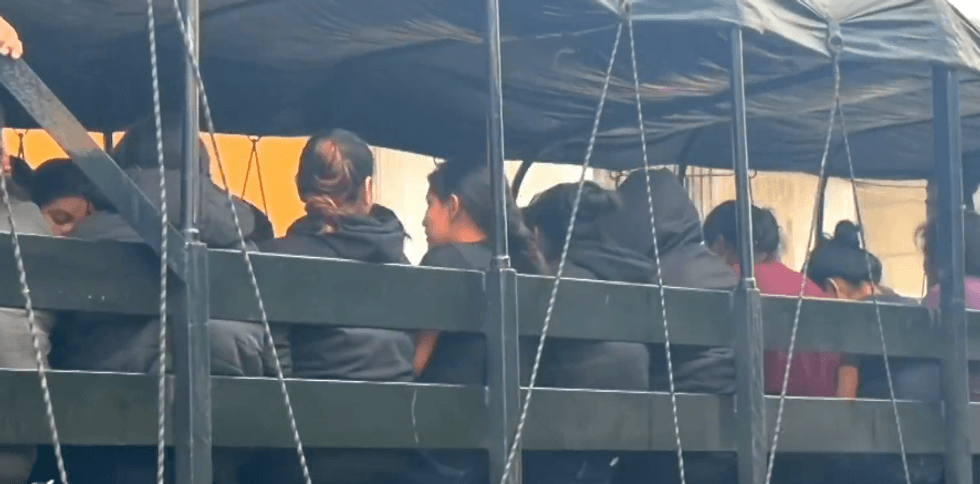 Operativo de rescate de migrantes en tr\u00e1iler asegurado en corral\u00f3n de Xalapa, Veracruz