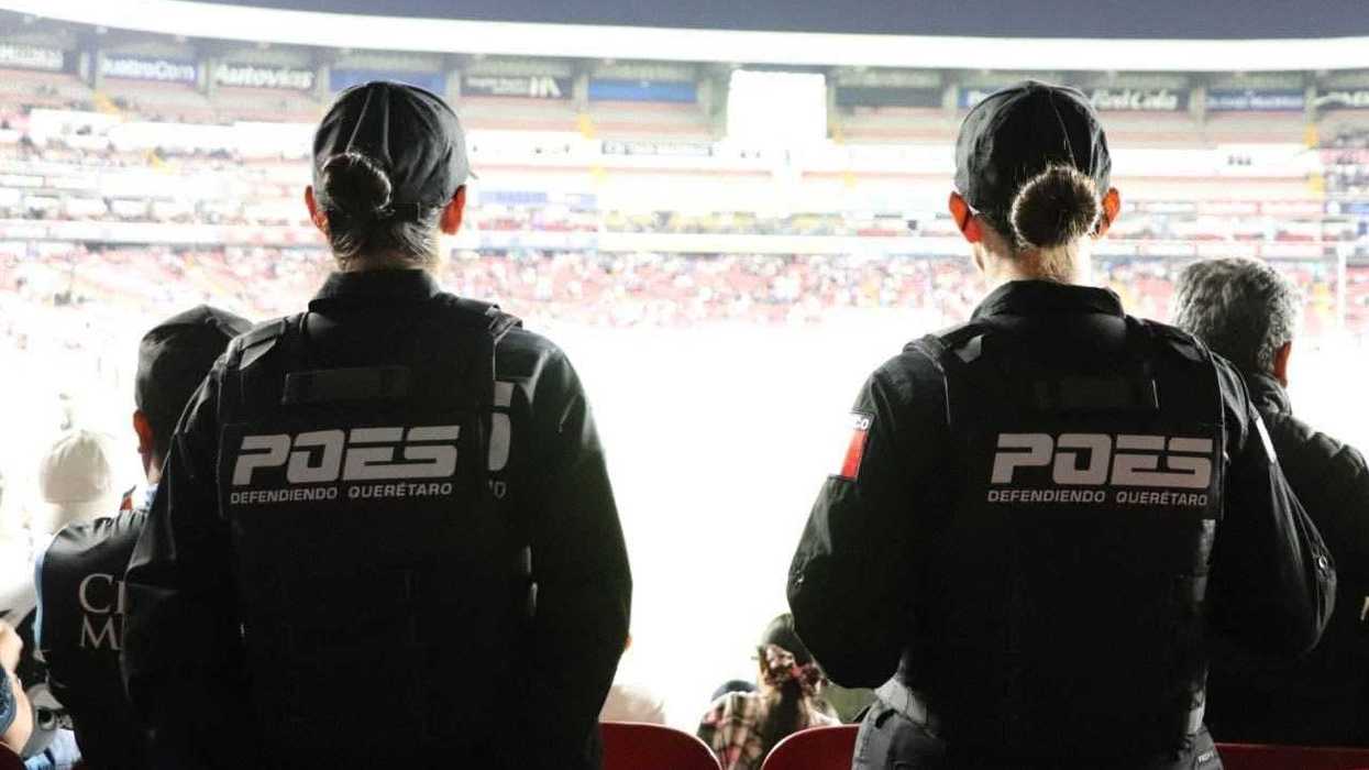 Operativo de seguridad en el Estadio Corregidora para el partido Querétaro vs América de la Liga MX jornada 10