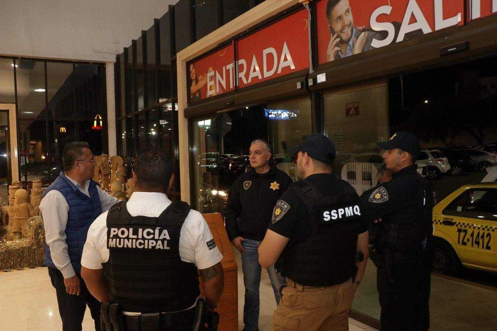 Operativo de seguridad municipal en Querétaro durante Buen Fin 2025. SSPMQ mantuvo cobertura en 46 centros comerciales y 24 tianguis entre el 13 y 17 de noviembre.