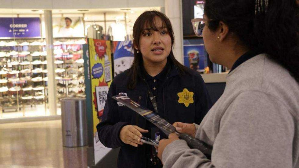 Operativo de seguridad municipal en Querétaro durante Buen Fin 2025. SSPMQ mantuvo cobertura en 46 centros comerciales y 24 tianguis entre el 13 y 17 de noviembre.