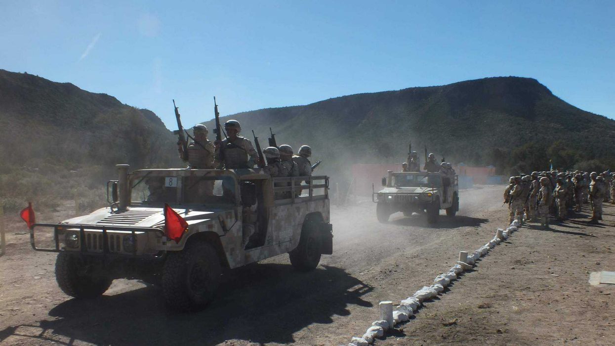 Operativo federal en La Brecha, Guasave, donde fuerzas de seguridad abatieron a 13 agresores y liberaron secuestrados. Foto: Gobierno de México/ Secretaría de la Defensa Nacional.