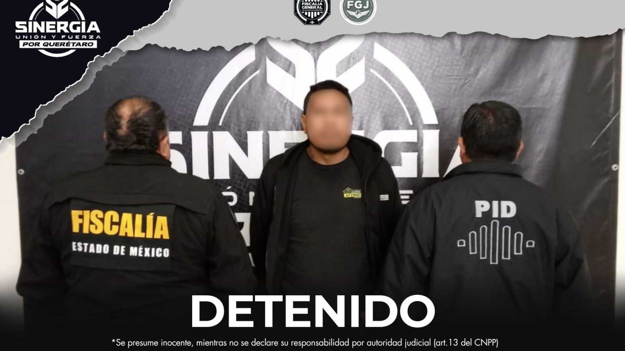 Operativo policial de la Fiscalía General del Estado de Querétaro en cumplimiento de orden de aprehensión.