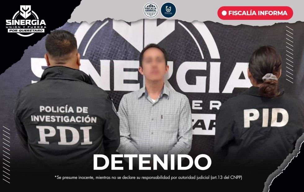 Operativo policial en Juriquilla cumplimenta orden de aprehensión por delito cometido en CDMX.