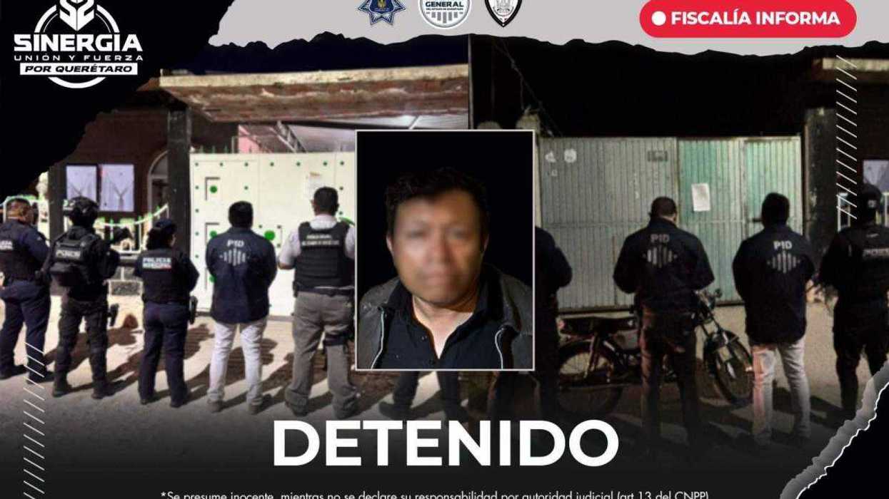 Operativo policial en San Juan del Río donde detuvieron a hombre por amenazas tras cateos.