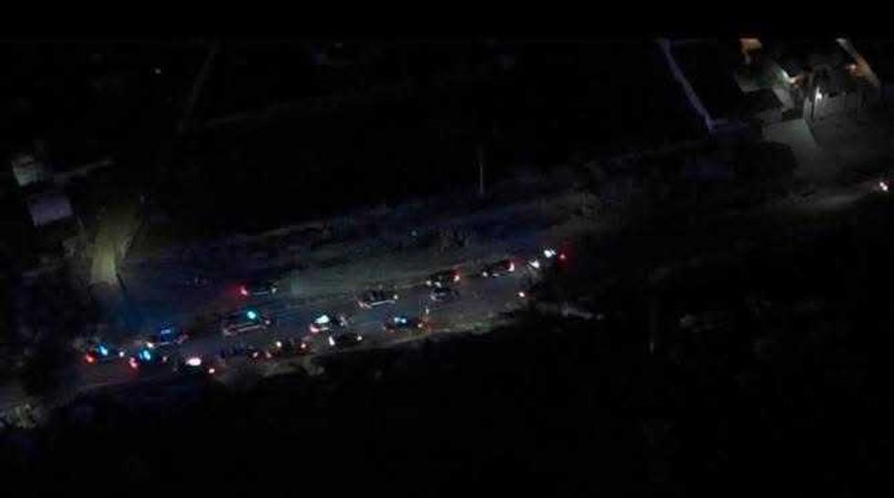 Patrulla de la Polic\u00eda Estatal de Quer\u00e9taro durante despliegue del operativo ARMA en Huimilpan