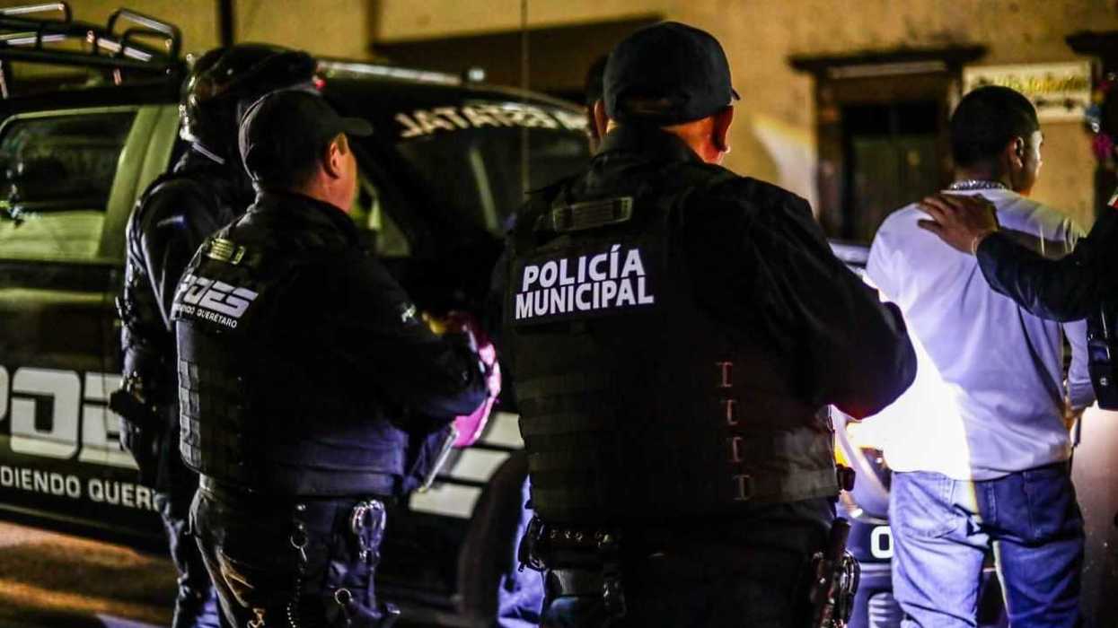 Patrulla de la SSPM de San Juan del Río durante operativos en colonias y comunidades del municipio queretano