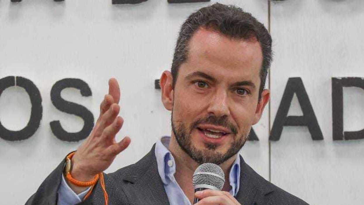 Paul Ospital Carrera, diputado de MC, durante declaraciones sobre ley de derechos de audiencias en Querétaro