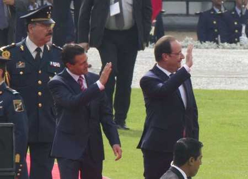 PEÑA NIETO RECIBIE A FRANCOIS HOLLANDE