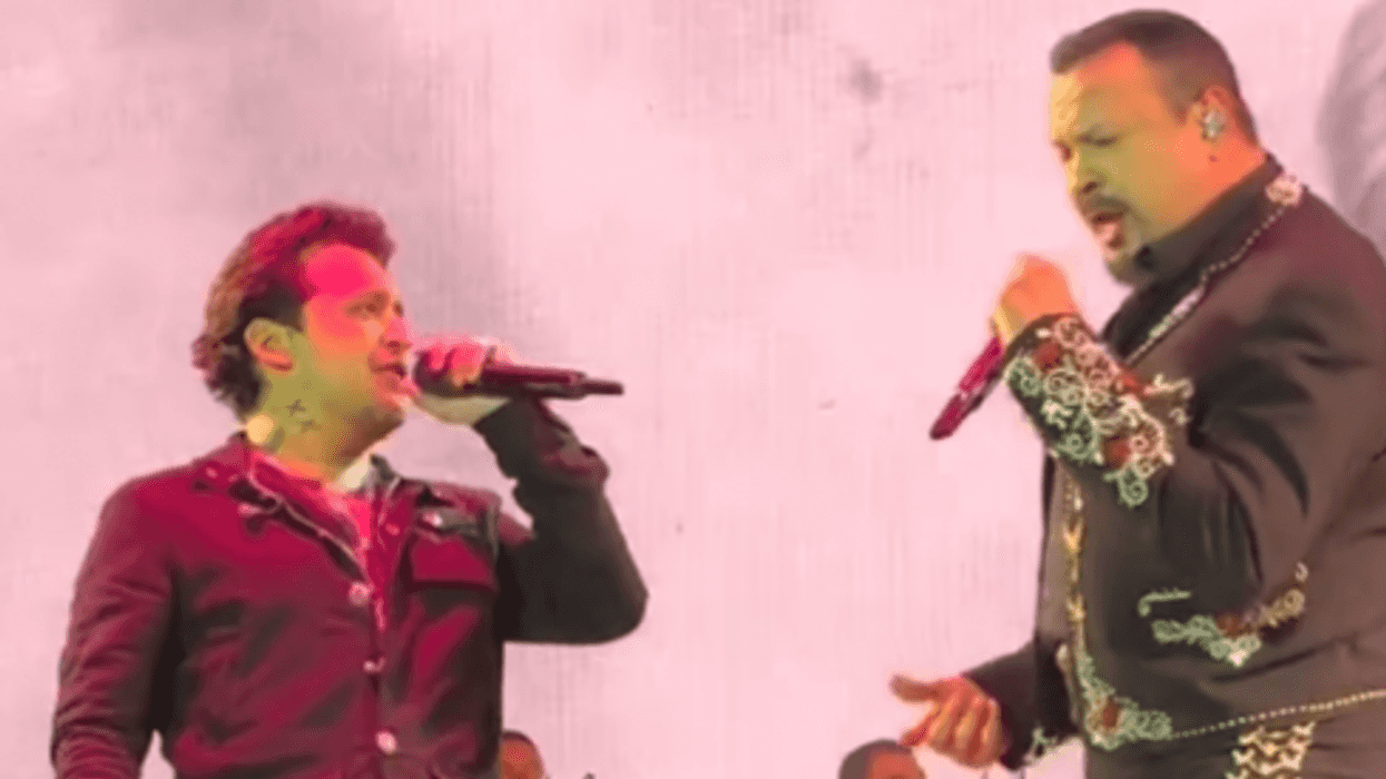 Pepe Aguilar comparte escenario con Christian Nodal y critican al esposo de Ángela por subir de peso.